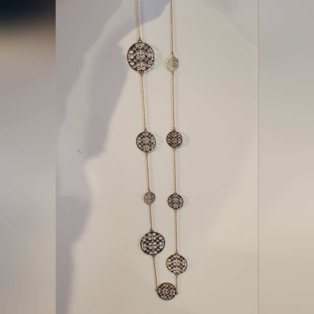 Coach Signature Gold Filigree Necklace - Picture 3 of 7